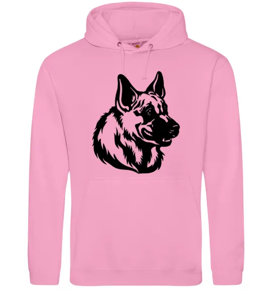 Чоловіча толстовка (худі) Німецька вівчарка Рожевий фото