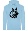 Жіноча толстовка (худі) Німецька вівчарка Блакитний фото