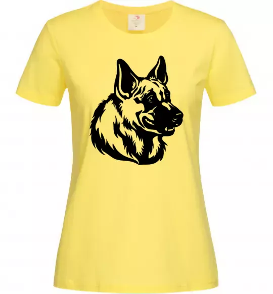 Жіноча футболка Німецька вівчарка Лимонний фото