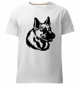 Мужская премиум футболка Улюблена собака Белый фото