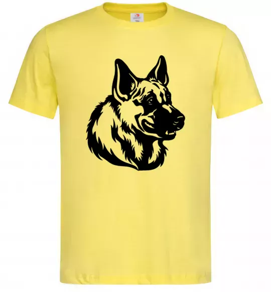 Чоловіча футболка Німецька вівчарка Лимонний фото