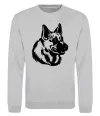 Свитшот Німецька вівчарка Серый меланж фото