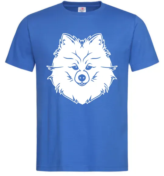 Чоловіча футболка Pomeranian Яскраво-синій фото