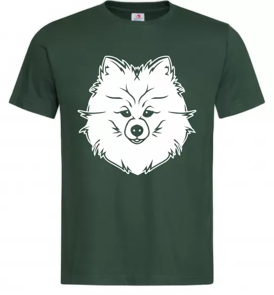 Чоловіча футболка Pomeranian Темно-зелений фото