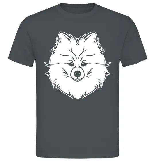 Чоловіча футболка Pomeranian Графіт фото