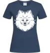 Жіноча футболка Pomeranian Темно-синій фото