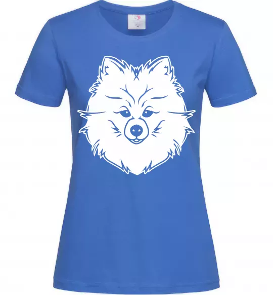 Жіноча футболка Pomeranian Яскраво-синій фото