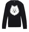 Детский Свитшот Pomeranian Черный фото