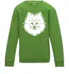 Детский Свитшот Pomeranian Лаймовый фото
