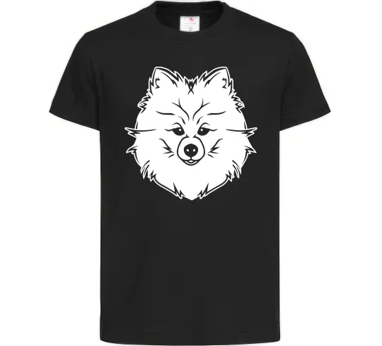 Детская футболка Pomeranian Черный фото