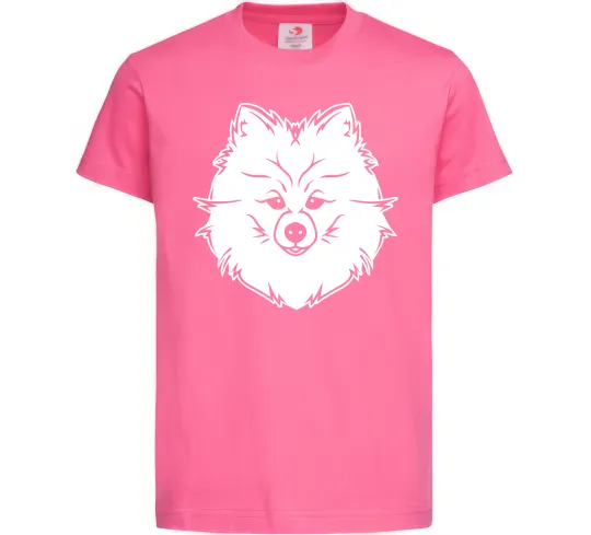 Детская футболка Pomeranian Ярко-розовый фото