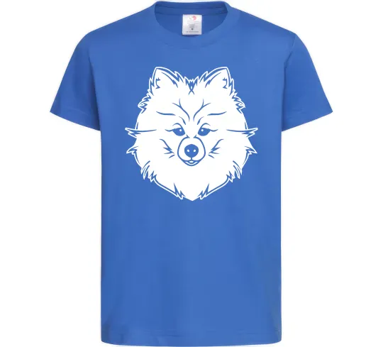 Детская футболка Pomeranian Ярко-синий фото