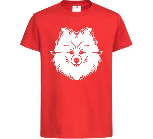 Детская футболка Pomeranian Красный фото