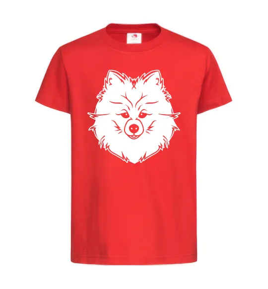 Дитяча футболка Pomeranian Червоний фото