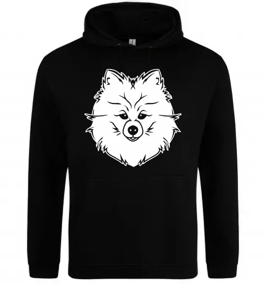 Чоловіча толстовка (худі) Pomeranian Чорний фото