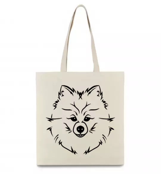 Еко-сумка Pomeranian Бежевий фото
