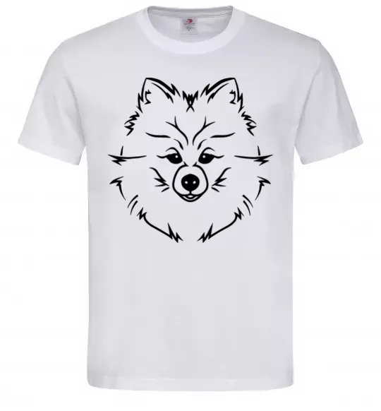 Чоловіча футболка Pomeranian Білий фото