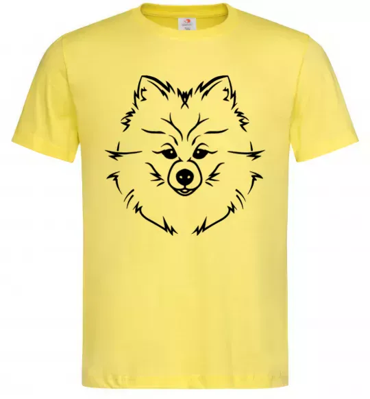 Чоловіча футболка Pomeranian Лимонний фото