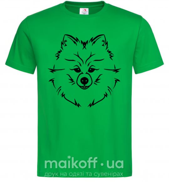 Мужская футболка Pomeranian Зеленый фото