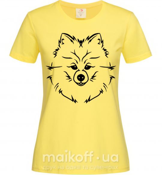 Жіноча футболка Pomeranian Лимонний фото