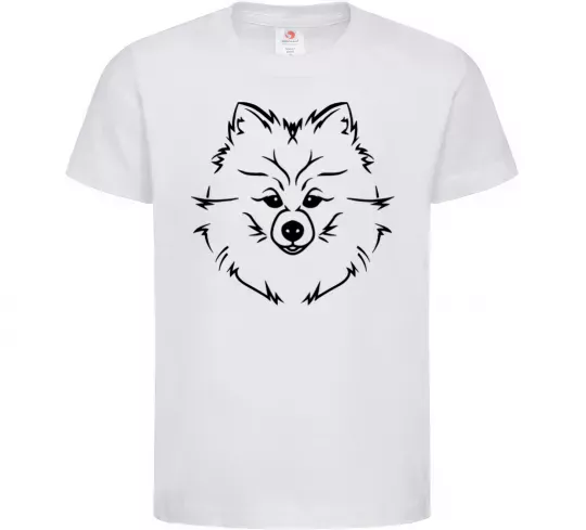Детская футболка Pomeranian Белый фото