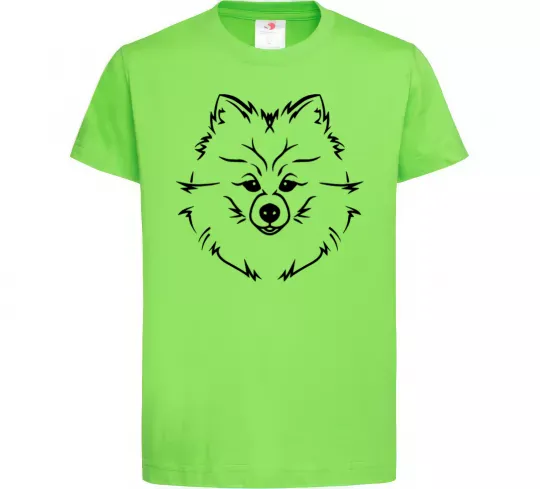 Детская футболка Pomeranian Лаймовый фото