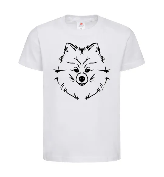 Дитяча футболка Pomeranian Білий фото