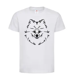 Детская футболка Pomeranian Белый фото