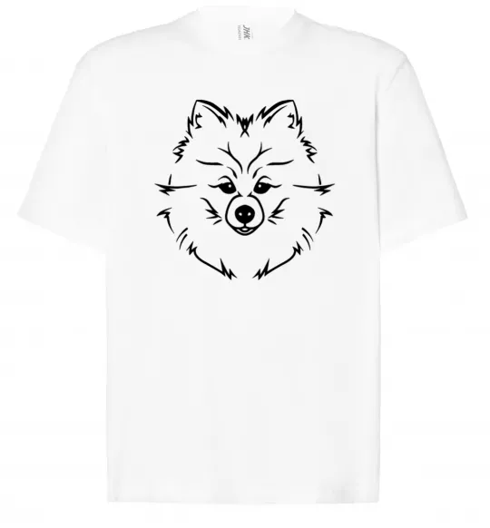 Футболка Оверсайз Pomeranian Белый фото