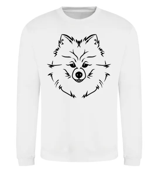 Свитшот Pomeranian Белый фото