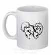 Чашка керамічна Spitz Pomeranian Білий фото