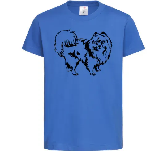 Детская футболка Spitz Pomeranian Ярко-синий фото