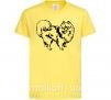 Дитяча футболка Spitz Pomeranian Лимонний фото
