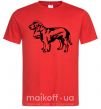 Мужская футболка Field Spaniel Красный фото