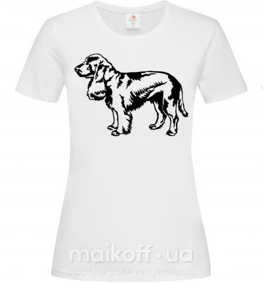 Жіноча футболка Field Spaniel Білий фото