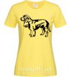 Жіноча футболка Field Spaniel Лимонний фото