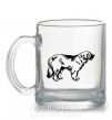 Чашка скляна Leonberger dog Прозорий фото
