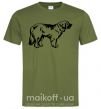 Мужская футболка Leonberger dog Оливковый фото