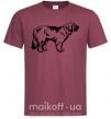 Чоловіча футболка Leonberger dog Бордовий фото