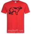 Мужская футболка Leonberger dog Красный фото