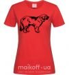 Женская футболка Leonberger dog Красный фото