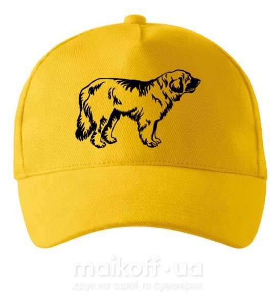Кепка Leonberger dog Сонячно жовтий фото