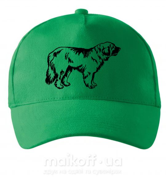 Кепка Leonberger dog Зеленый фото