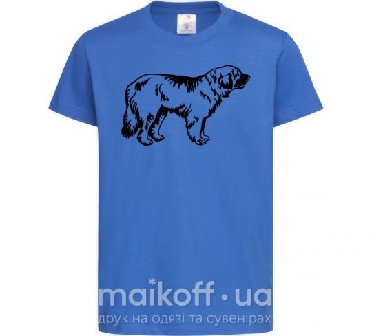 Дитяча футболка Leonberger dog Яскраво-синій фото
