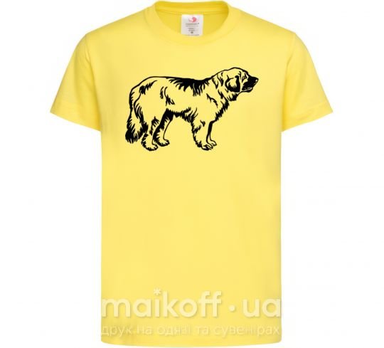 Детская футболка Leonberger dog Лимонный фото
