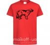 Детская футболка Leonberger dog Красный фото
