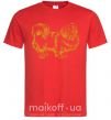 Мужская футболка Pekingese Красный фото