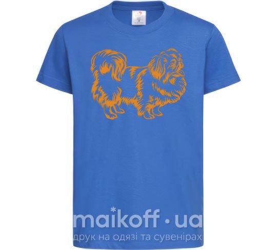 Детская футболка Pekingese Ярко-синий фото
