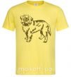 Мужская футболка Brussels Griffon Лимонный фото