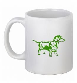 Чашка керамическая Зелена такса